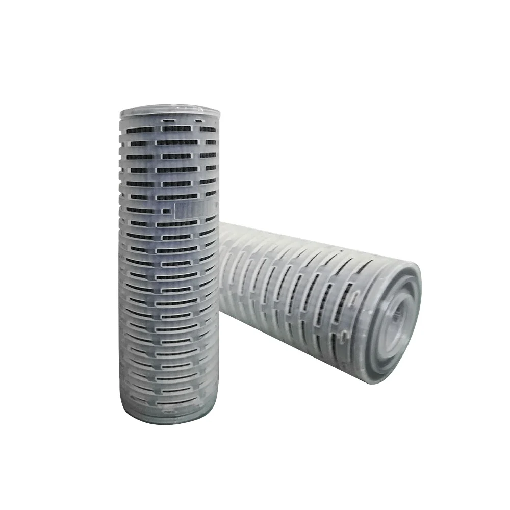 Factory Consion Chlorine Particle Removal 10' 1 Micron Carbon Cellulose Pleated Filter Cartridge For RO Drinking Water System