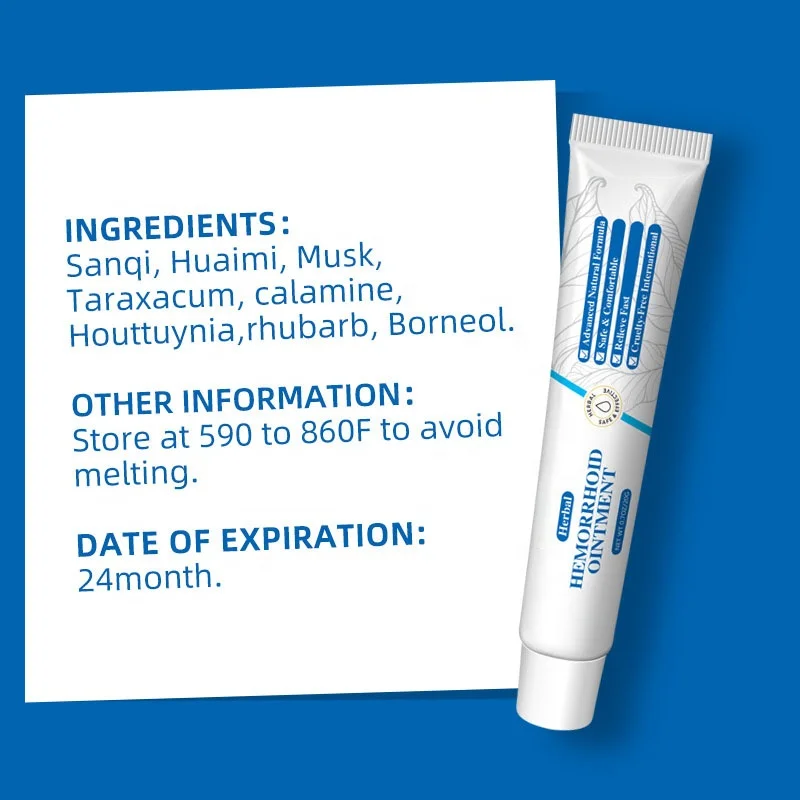 2024 new products hemorrhoids cream anti itch chinese medicine hemorrhoids ointment