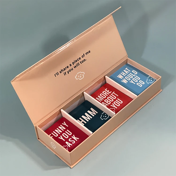 Customized Low Piece Adult Question Trading Talk Card Game Playing Family Manufacturers Printing Services With Box