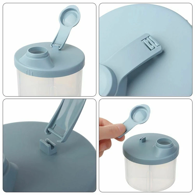 4 Grid Portable Baby Food Storage Box Essential Cereal Infant Milk Powder Box Toddle Compartments Snacks Container