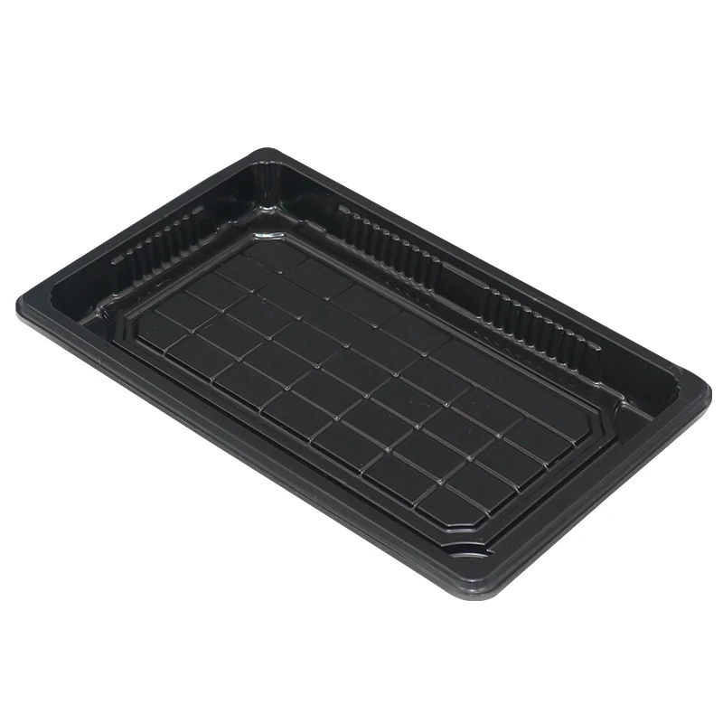 disposable sushi box gold leaf meal box to take a long - shaped take-away high - end personality