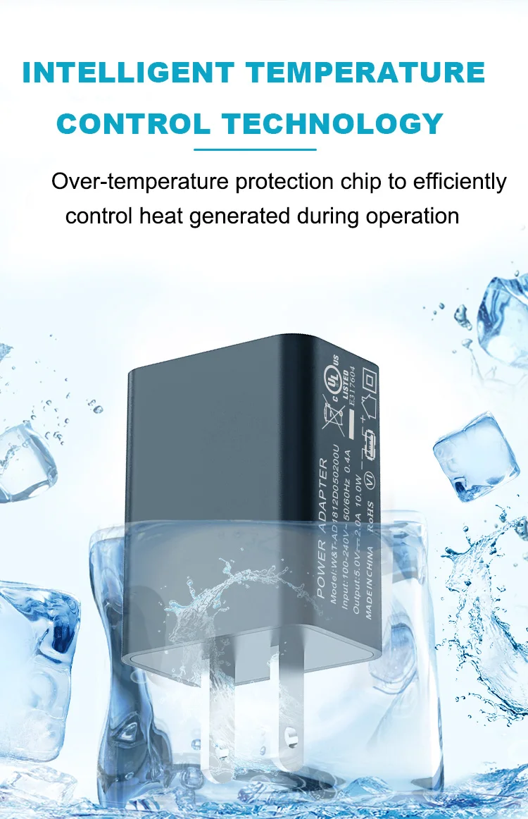 Factory Stock For Iphone Samsung 5v1a 2a Usb Charger Portable Quick Charger Android Eu Us Plug Cell Mobile Phone Charger Adapter