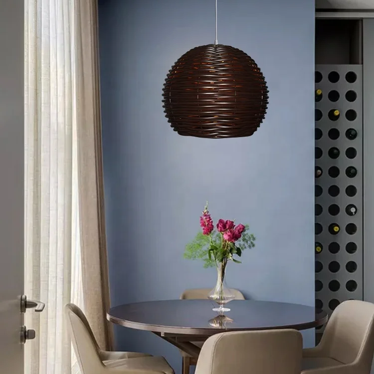 
plastic weaving pendant lamp 