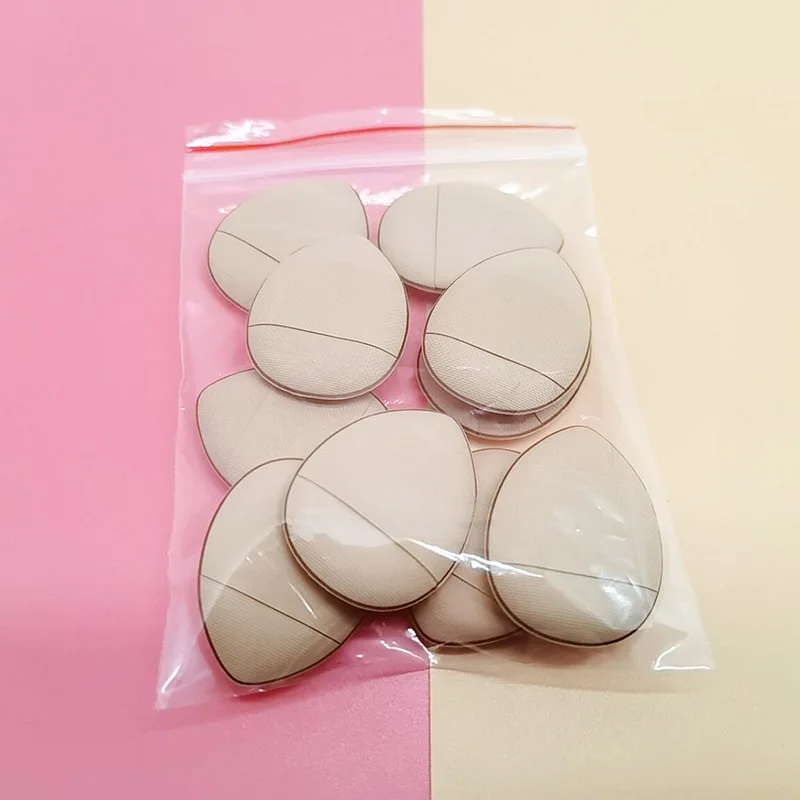 Manufacture OEM Wholesale Mini Powder Puff Sponge Cute Nude Air Cushion Soft Concealer White Finger Powder Puff