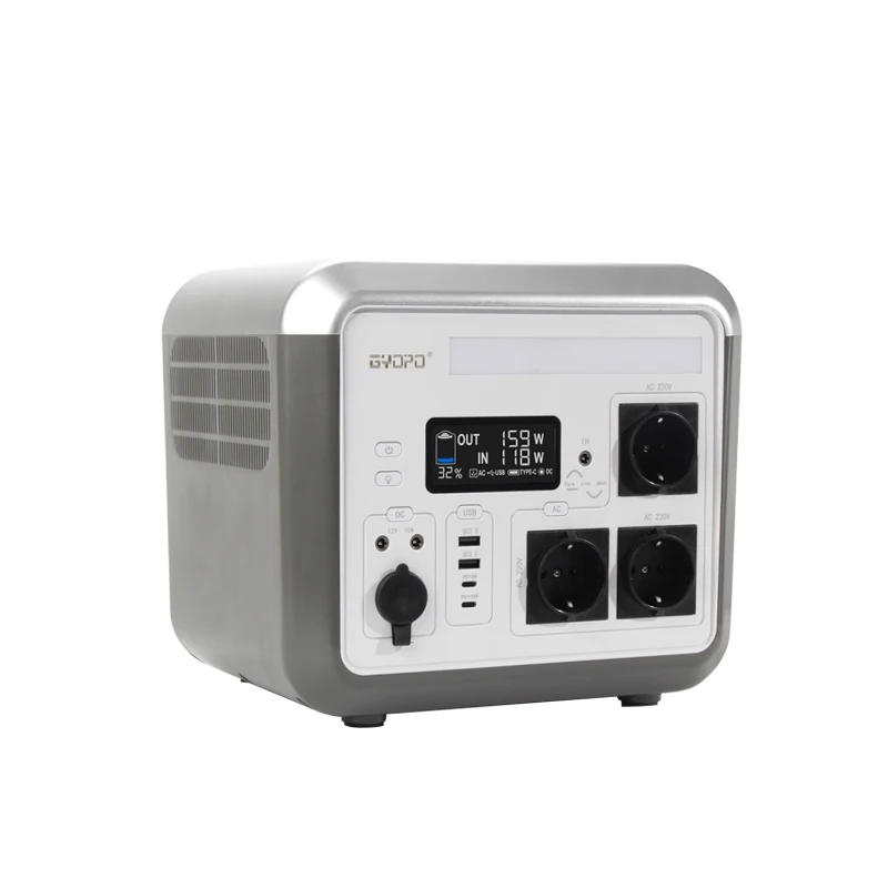 Portable Power Station 576Wh Solar Generator with 1200W inverte AC Outlets / Solar Mobile Lithium Battery Pack for Outdoor Use