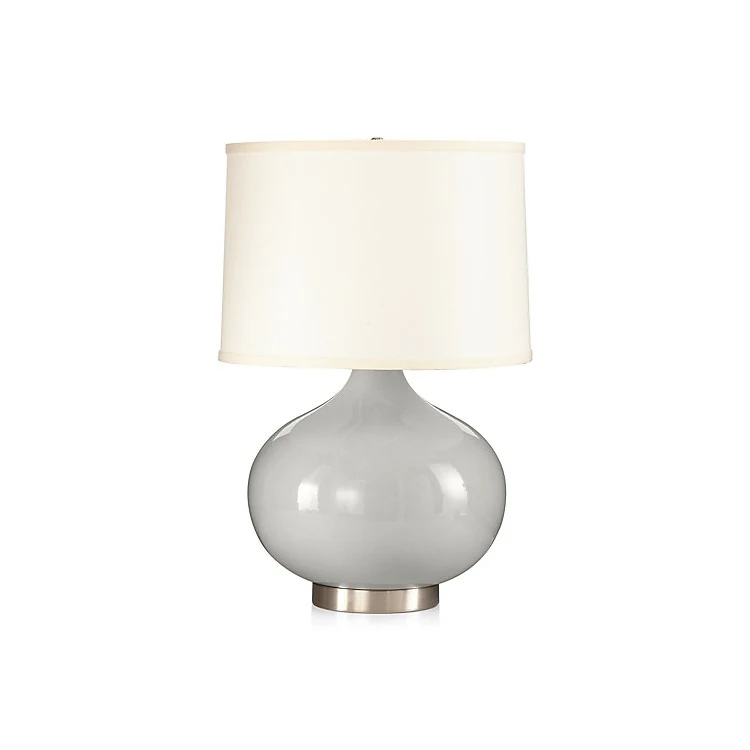 Factory Direct Sales Luxury Modern Ceramic Lamp Body With Fabric Shade  Bedside Table Lamp