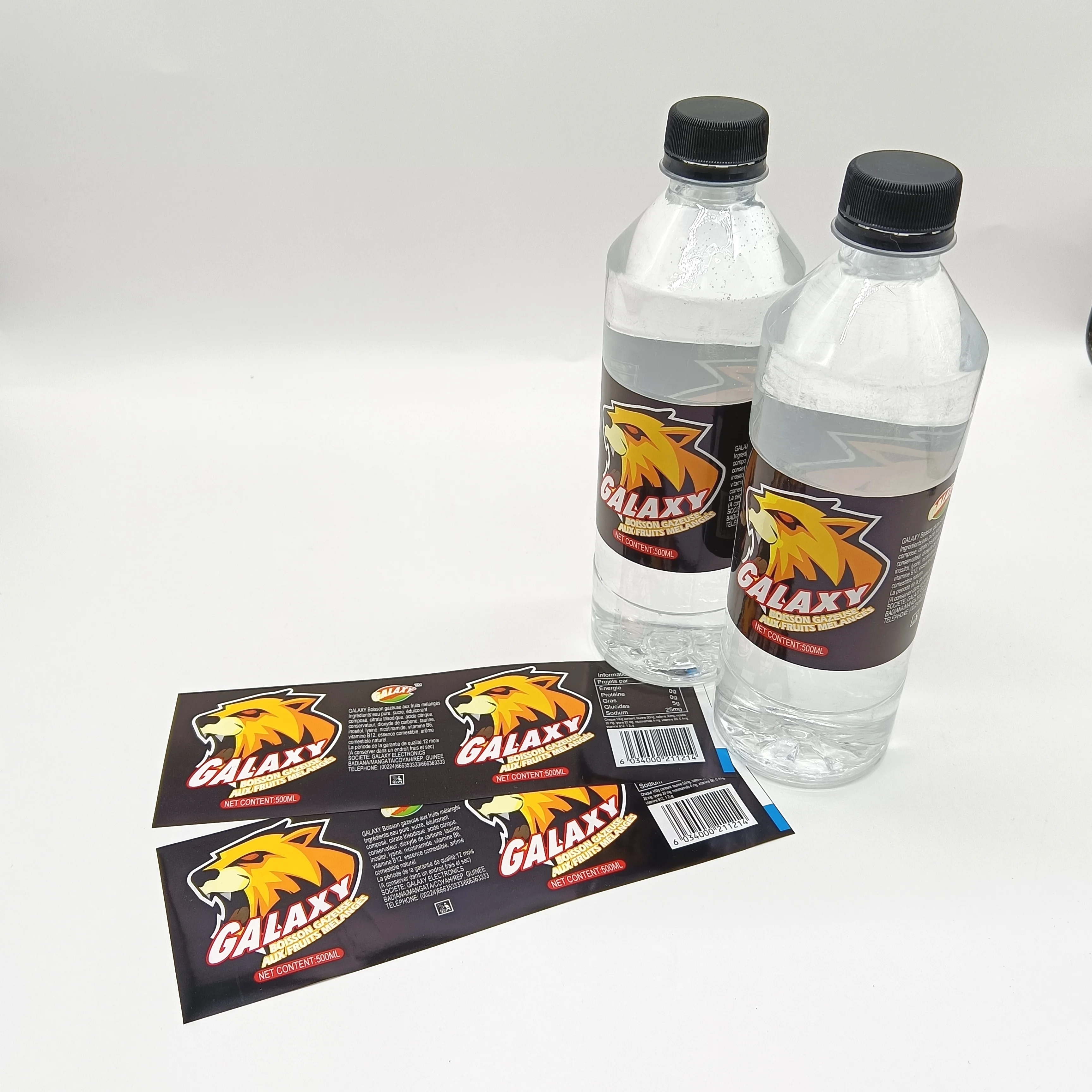 Custom designed BOPP Shrink Label for Food Industrial Use flavored juice packing Bottle Label