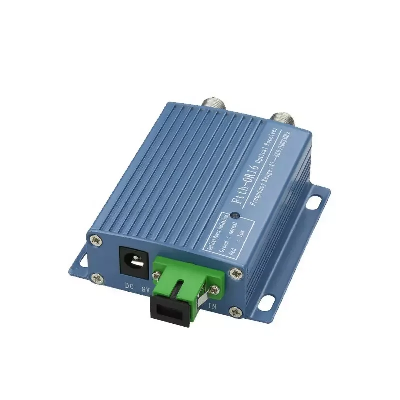 Fiber optic equipment tv active satellite mini ftth agc optical receiver catv node with wdm