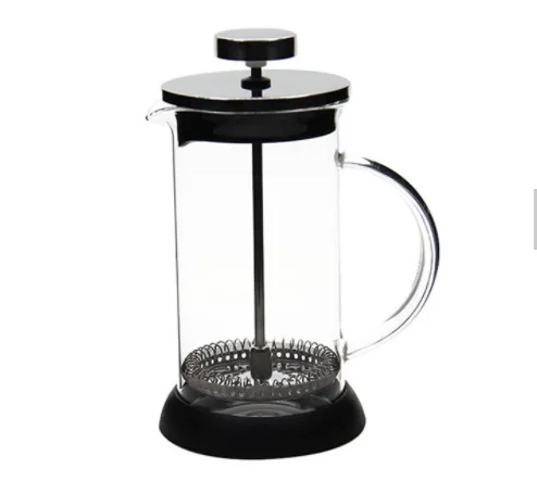 
Eco Friendly Factory Custom Antique Unique Espresso Decorative Pink Blue Pyrex Glass French Coffee Press Maker 