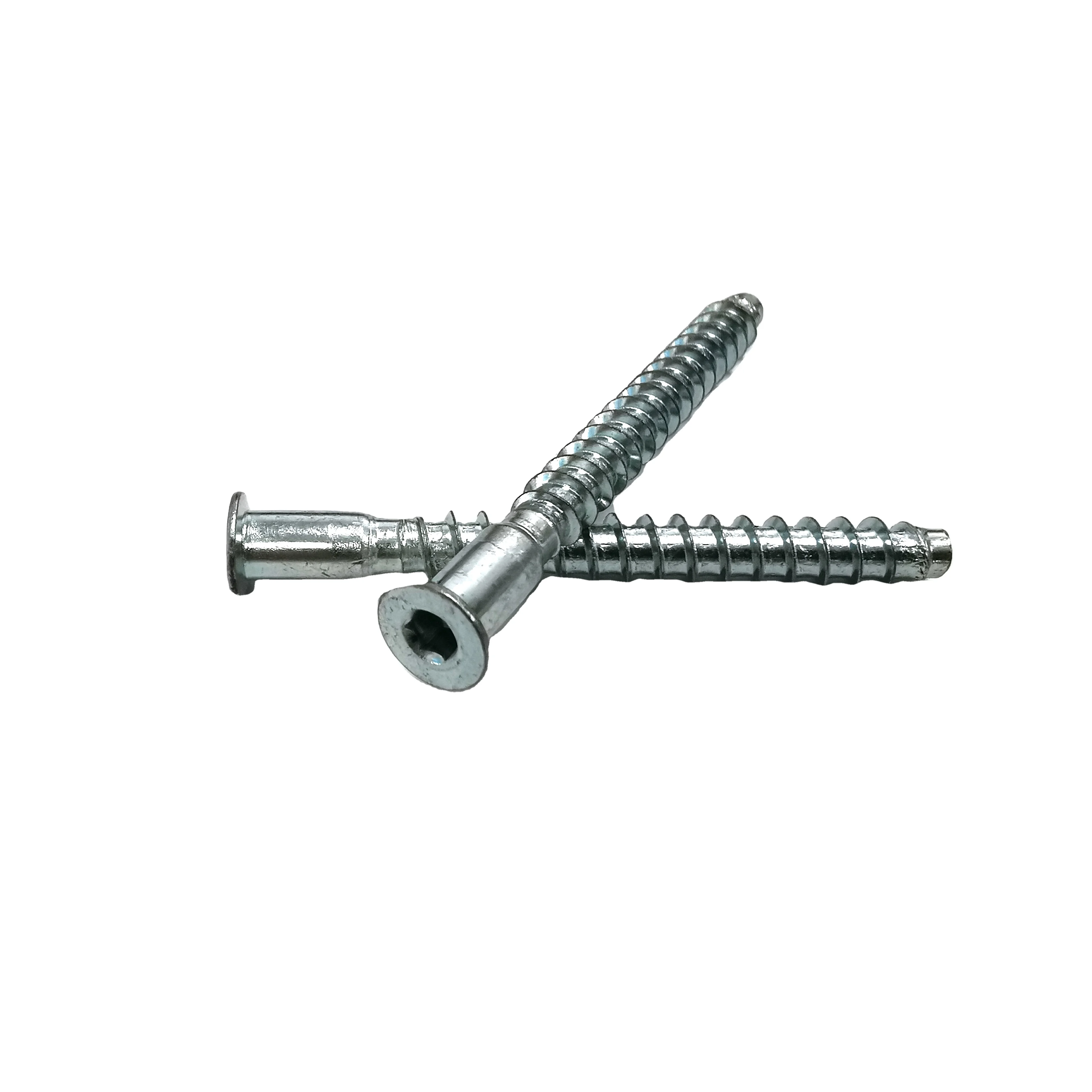 High Quality M10 Zinc Hex Socket Confirmat With Deep Hole Furniture s Chipboard Screw m3 screws