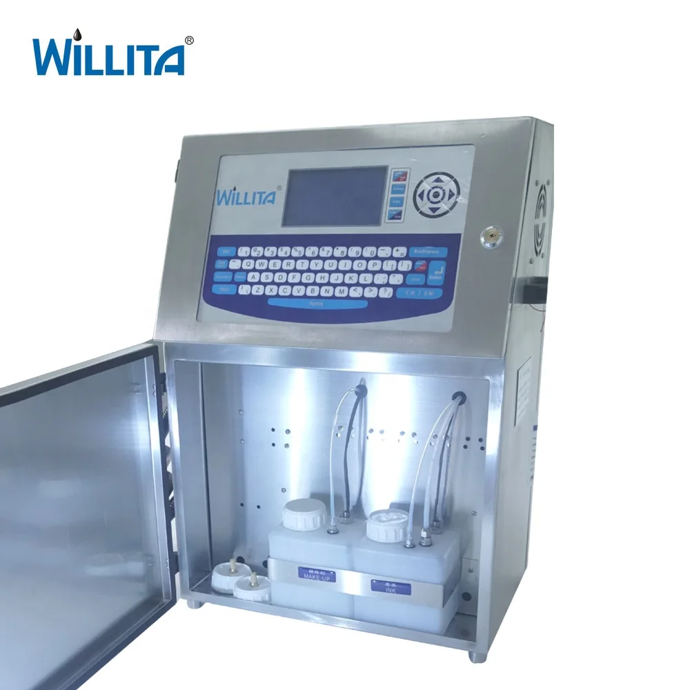 Online Inkjet Printer CIJ Expiry Date Printing Machine For Food Beverage Packing Water Bottle Printing