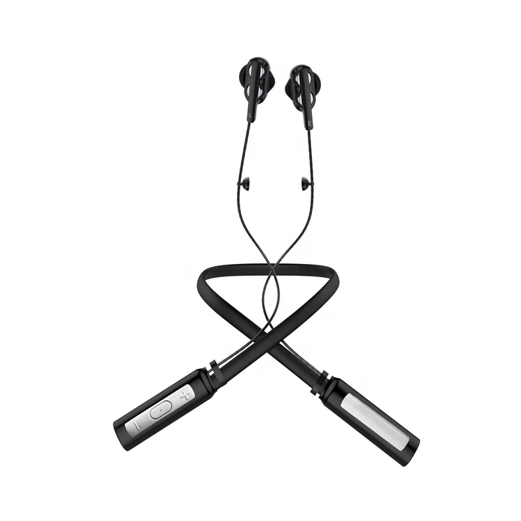 Wholesale Ld4 Dual Speakers Wireless Bluetooth Headset Metal In-Ear Neckband Earphone Headphone