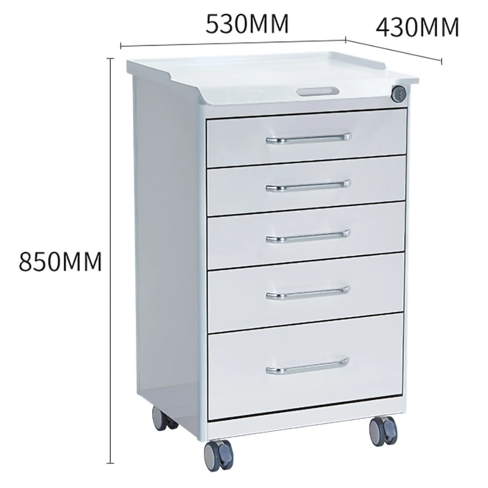 AliGan dental equipment Mobile cabinet use in clinic furniture with storage medical for trolley mini drawer tray table unit
