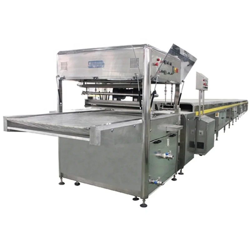 1000MM Automatic Chocolate Enrober With Chocolate Cooling Tunnel