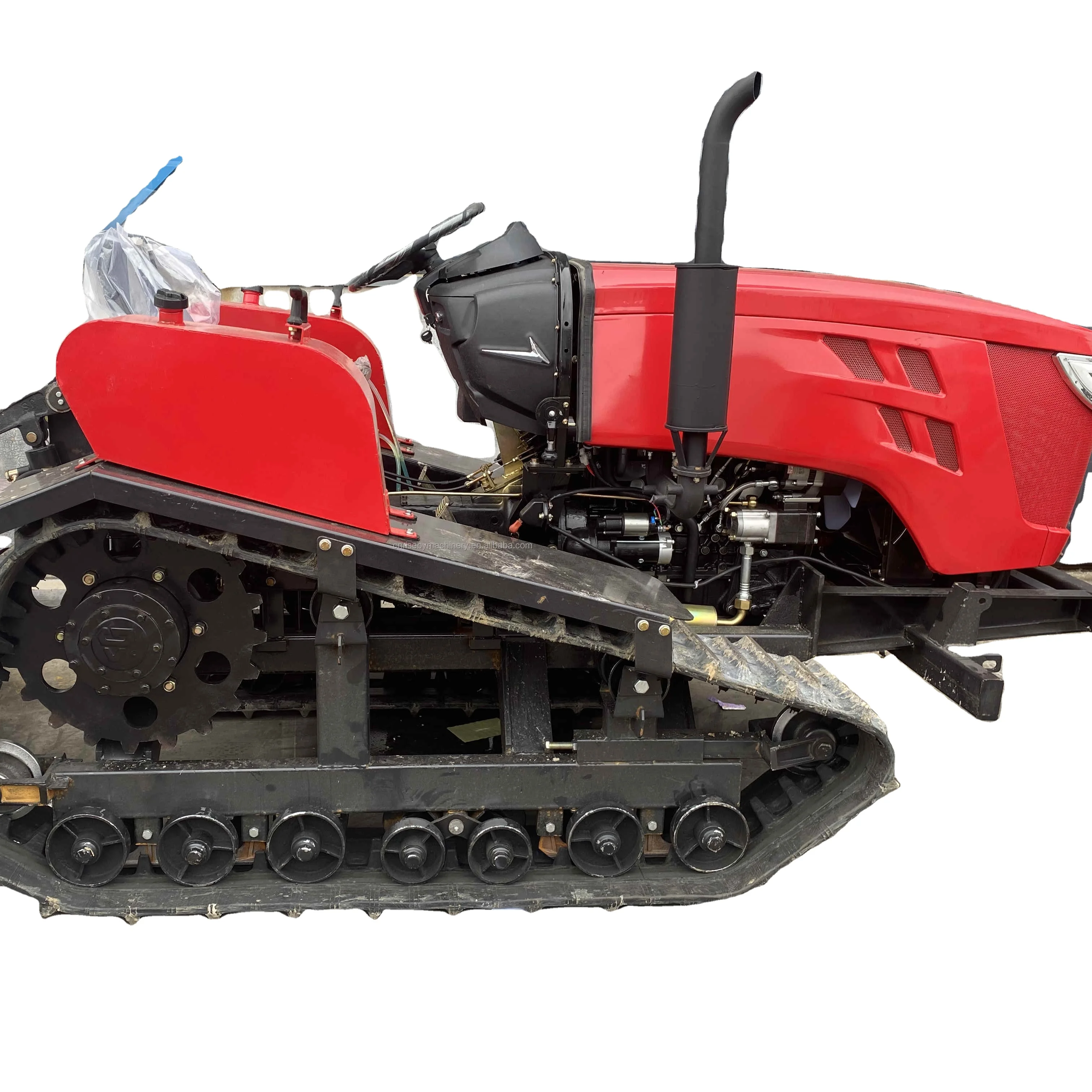 chinese farm use ride on tracks mower tiller sprayer tractors with 50hp