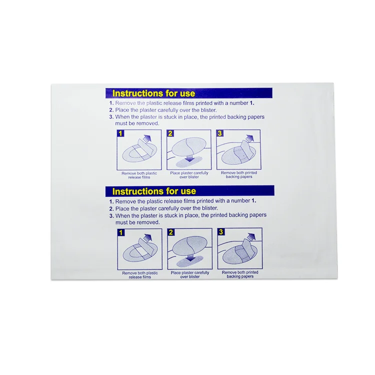 Factory Custom Hydrogel Blister Plaster hydrogel wound dressing