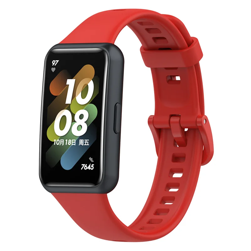 Solid colors TPE material  watch strap for Huawei band 7