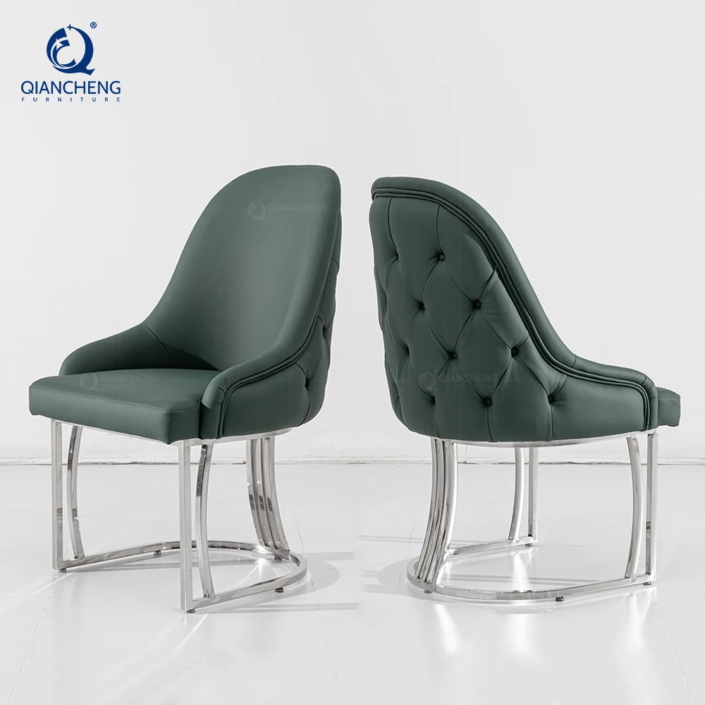 wholesale design nordic high back modern dining chair for dinning room chair modern metal frame velvet dining chair hotel villa