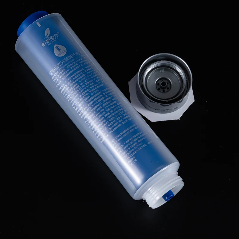 cosmetic soft tube packaging customization two-in-one squeeze tube logo printing labeling tubes for cosmetics