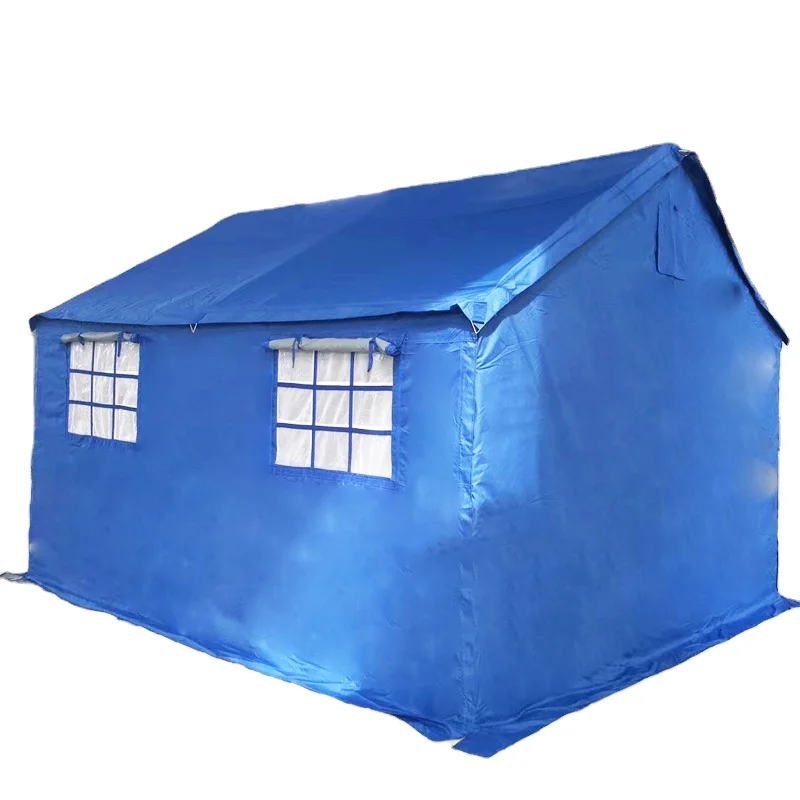 Outdoor Thickened Oxford Fabric Disaster Relief Tent Waterproof Emergency Shelter Large Tent