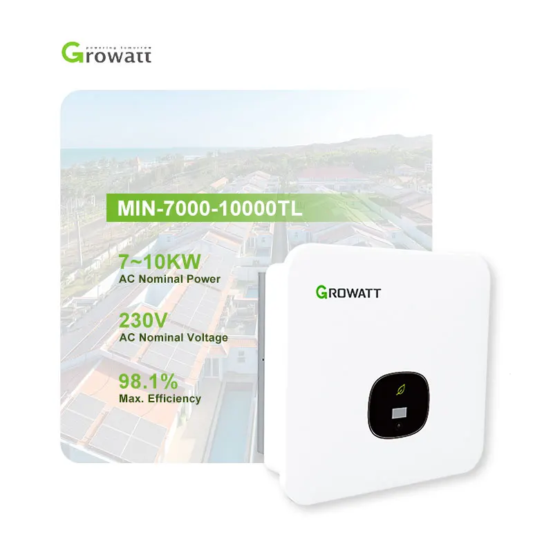 Growatt String On Grid Ongrid Solar Inverter 8Kw 10Kw 48V Single Phase Mppt Price Min 7000-10000Tl-X Store 2024