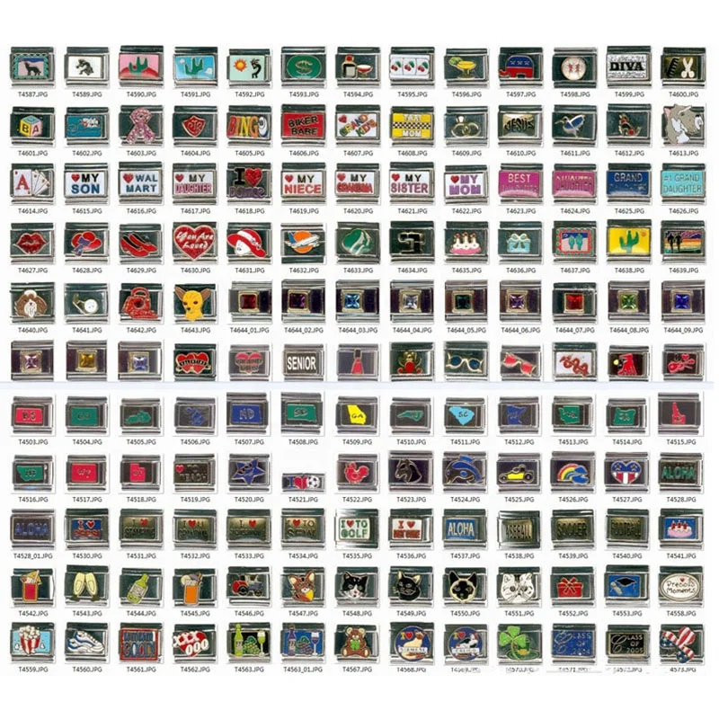 304l нержавеющая сталь 9 мм итальянские шармы оптовик diy итальянский браслет с буквами