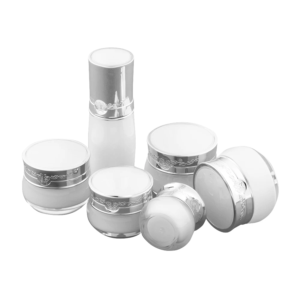 5g 10g 15g 20g 30g 30ml retro plastic red jar cosmetic packaging  skincare cream  acrylic jar