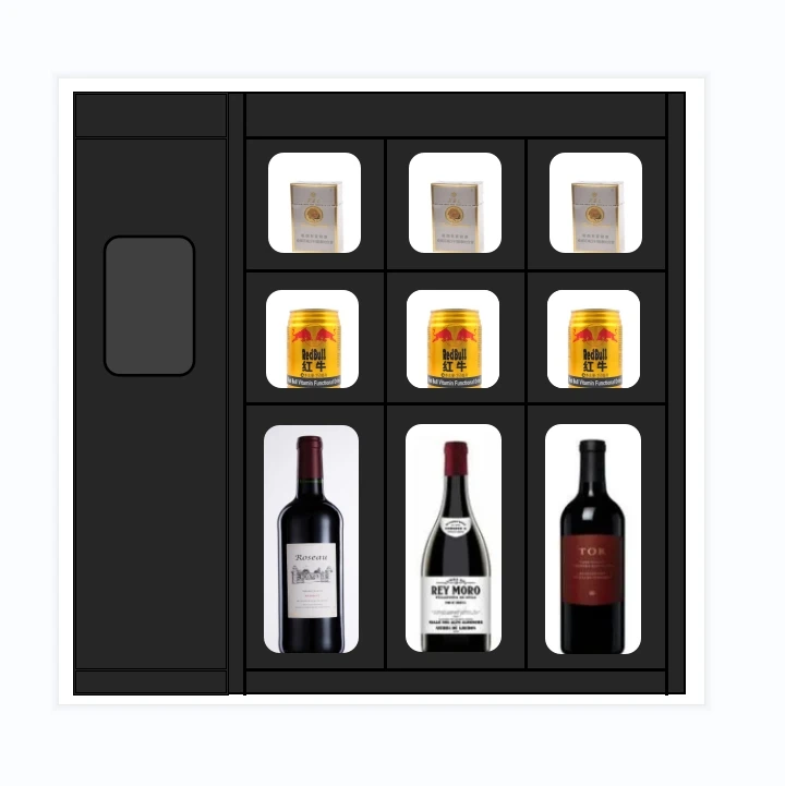 Smart Wall Small Cabinet Machine Mini Metal Electronic Card Payment Storage Vending Locker for Hotel