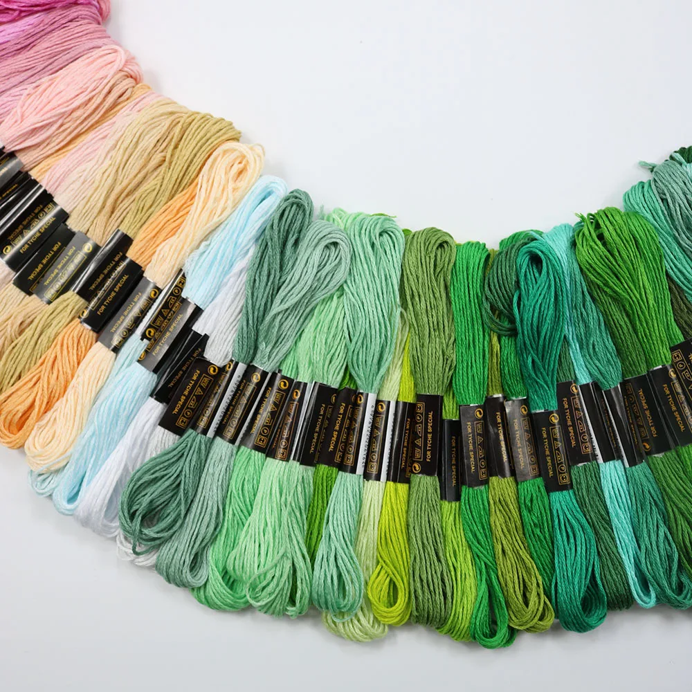 Cross Stitch Threads Rainbow Color Embroidery Floss Friendship Bracelets Floss Crafts Floss Embroidery Thread