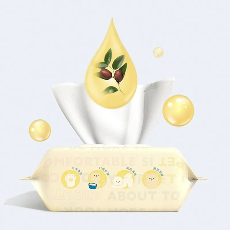 LM0063E Pet beauty products Pet deodorizing wipes 80 PCS cat and dog specific wet wipes no wash cleaning wipes