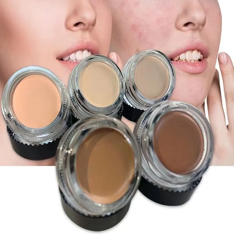 Cosmetic High quality No logo High coverage Brown Color correcting Oil free natural Dark Eye Cream Concealer for black women