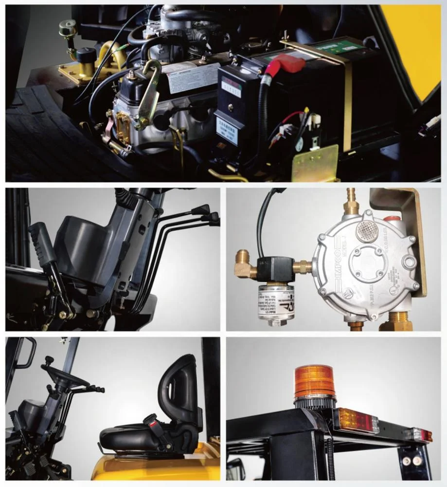 3ton LPG CNG Forklift Truck 3000kg RC Container Cargo Pallet Gas Fork Lift  CPQYD30