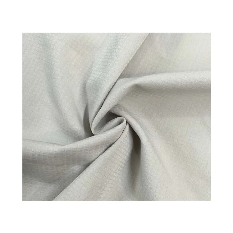 
China professional manufacture recycled polyester jacquard check four way stretch fabric with wicking function for cloth 
