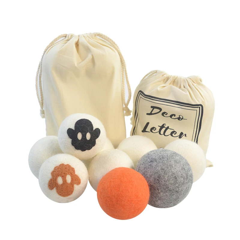 ECO soften fluff 4 pack XL organic natural 100% NEW Zealand Reusable nepal OEM wool dryer balls with logo