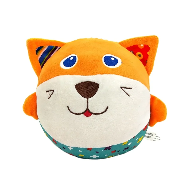 baby ball toy plush rattle ball with ring bell cute stuffed ball  for baby