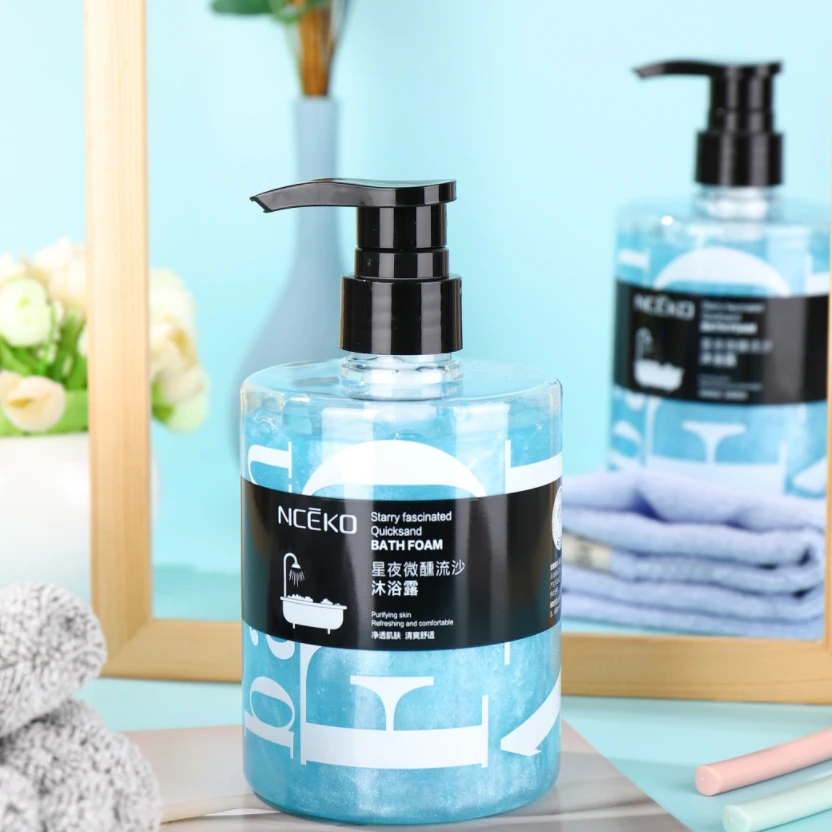 NCEKO Starry Fascinated Quicksand Bath Foam Purifying Refreshing Comfortable Shower Gel Gentle Silky Deep Cleansing Body Wash
