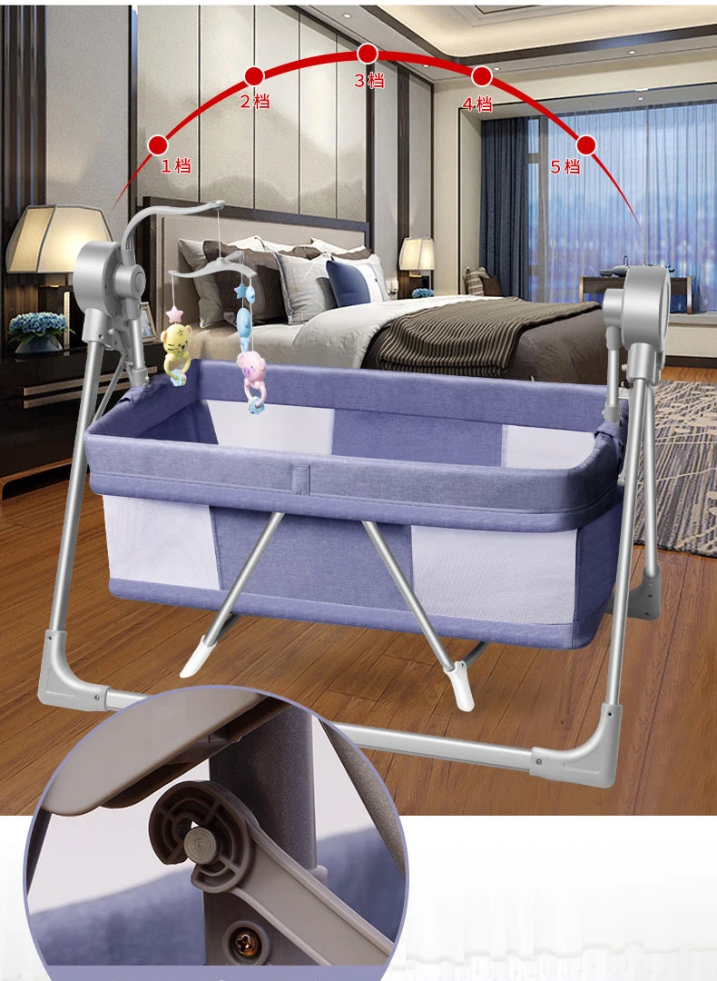 
Foldable baby crib bed multi function folding portable baby crib 