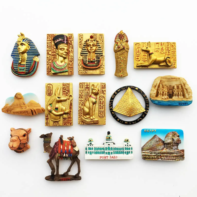 Animals Resin Fridge Magnet Egypt Creative Cultural Tourism Commemorative Decoration Fridge Magnet