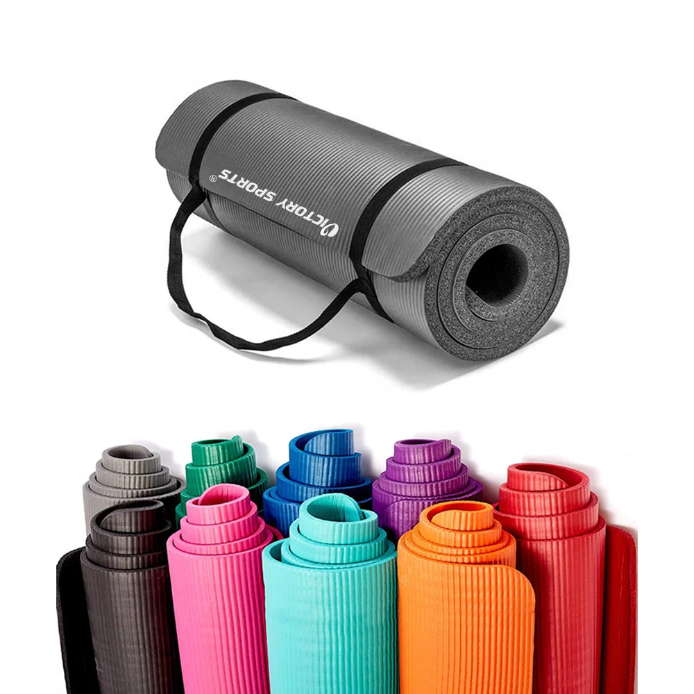 Extra Thick 10MM 12MM 20MM NBR Yoga and Pilates Mat High Density Exercise Mat