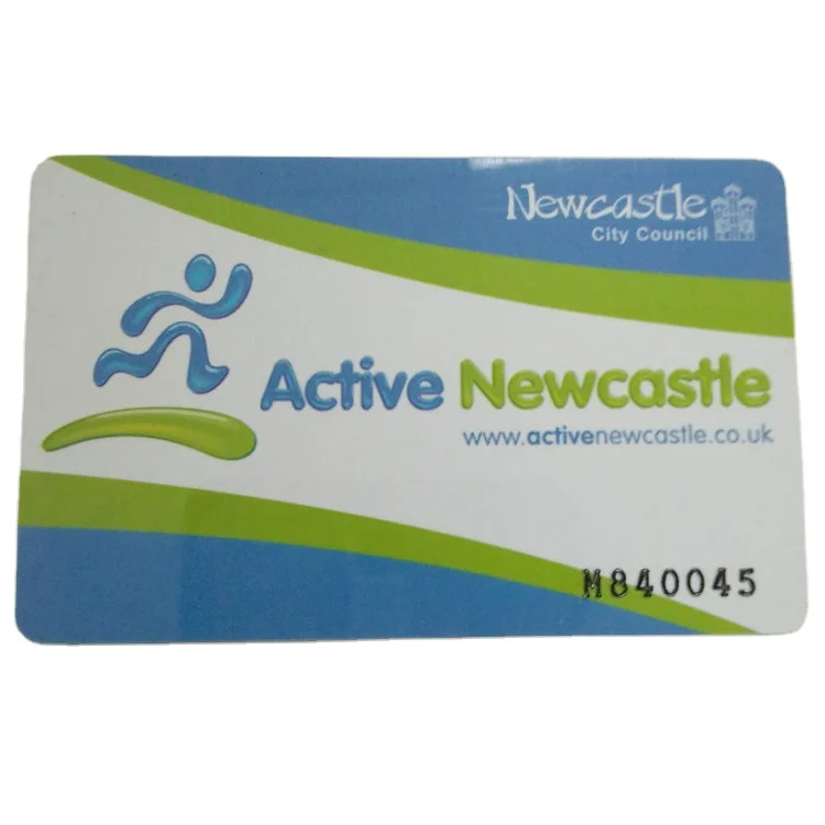 Custom dimension die cut metal magnetic stripe pvc card for membership loyalty