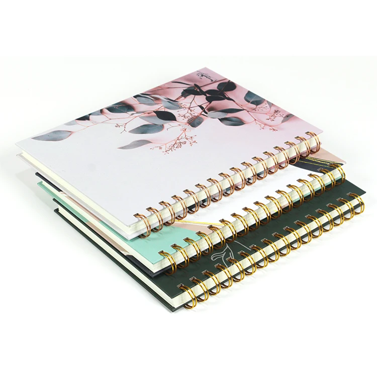 Customized A4 A5 Clear Lined Pages Printing Smooth Writing Personalized Hardcover Spiral Meeting Notebook