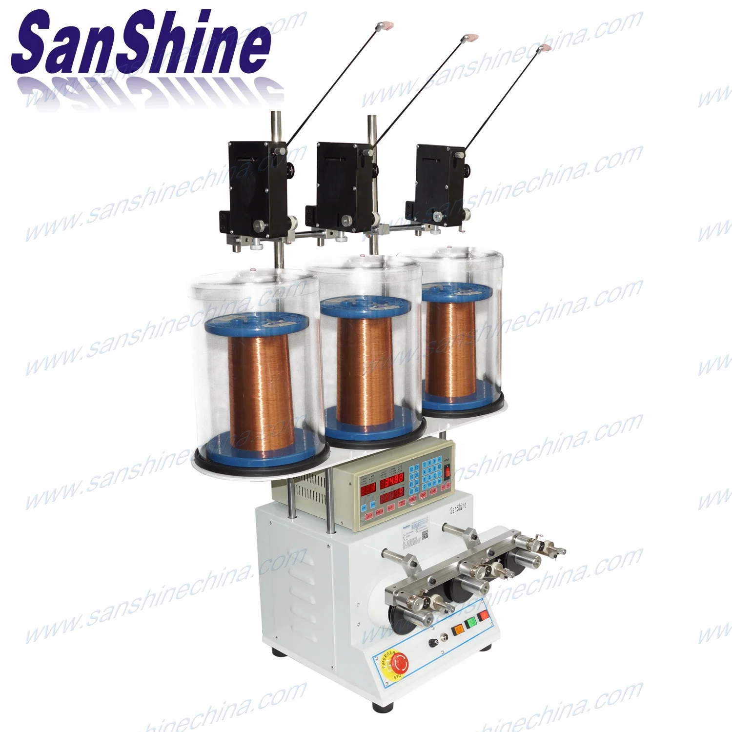 
Three spindles automatic coil winding machine 