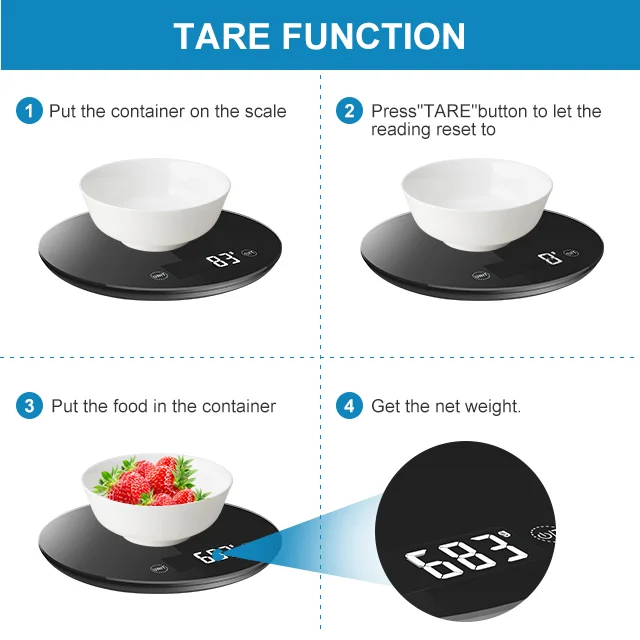 Top Fashion Portable Fruit Weighing Coffee Digital Commercial Kitchen Scale