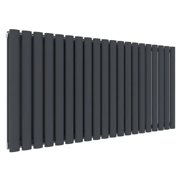 Horizontal Double Anthracite White Designer Radiators Water Heating Oval Column radiator Panel