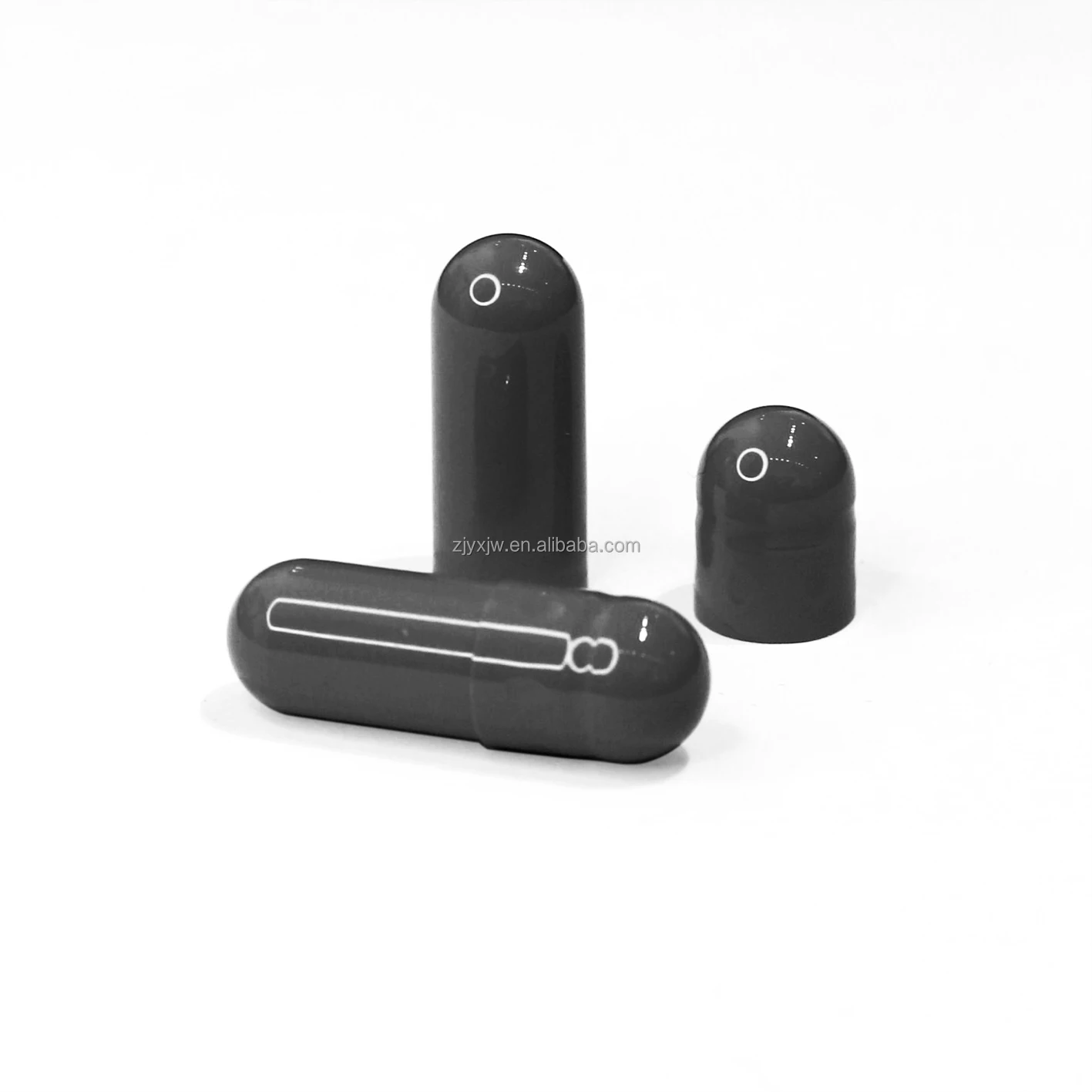 Top quality empty pill capsule vegan size 00  black