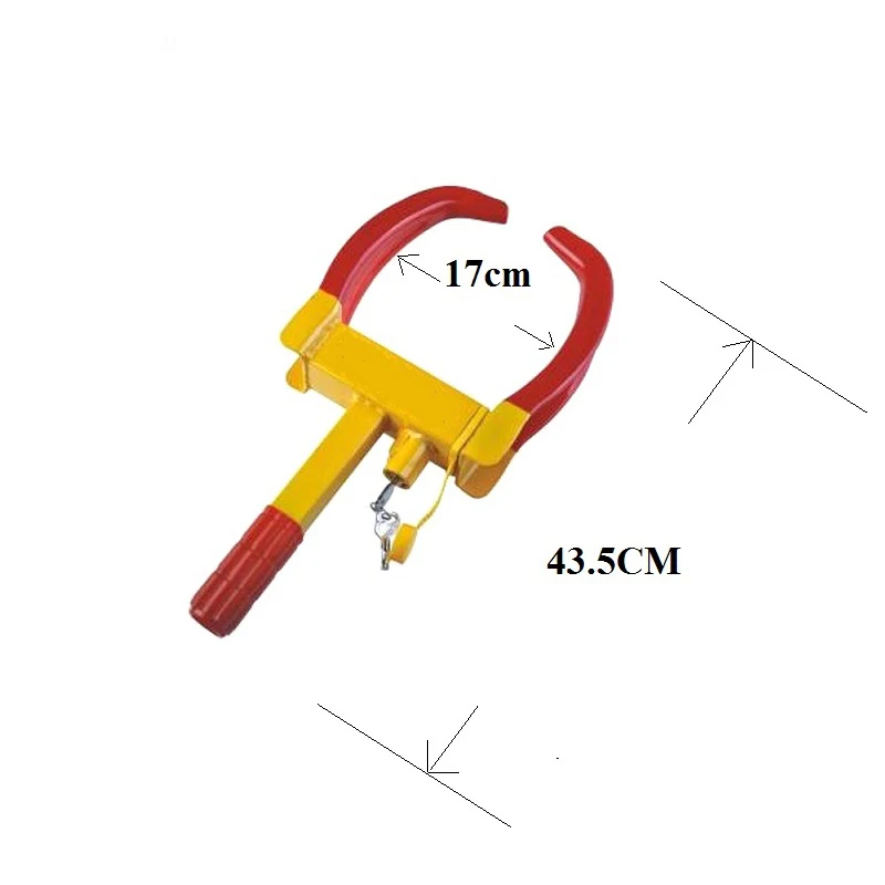 Car Parking Anti-Theft Adjustable Metal Steering Wheel Locks