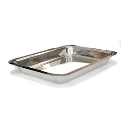 Customized OEM Manufacturer Wholesale Stainless Steel Mirror Polished Rectangular Deep Plate Tray