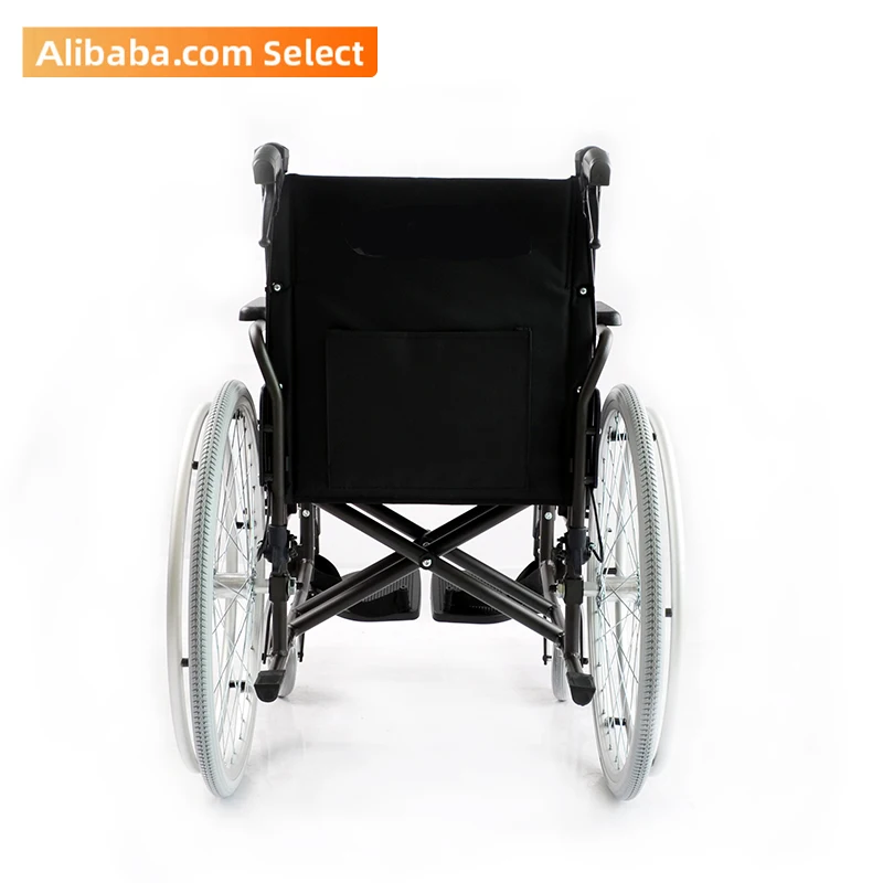 manual stair climbing wheelchair aluminum self-propelled wheelchair with adjustable footplate height for disabled