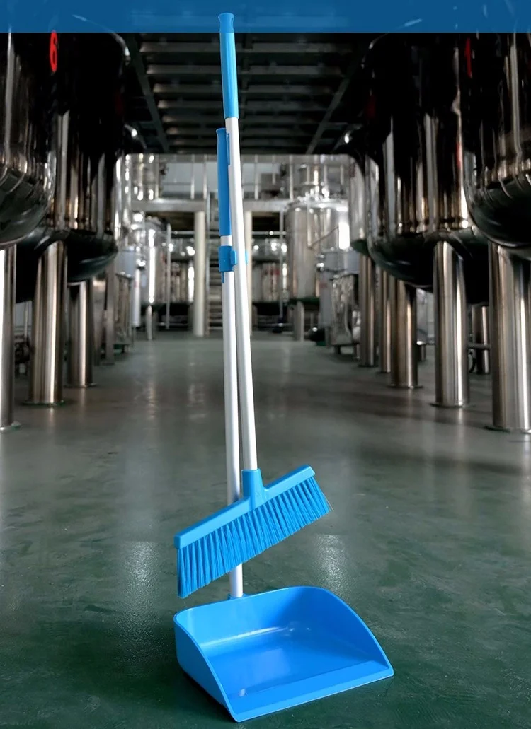 Shianku Food Grade industrial cleaning broom dustpan set for Home and Food Factory