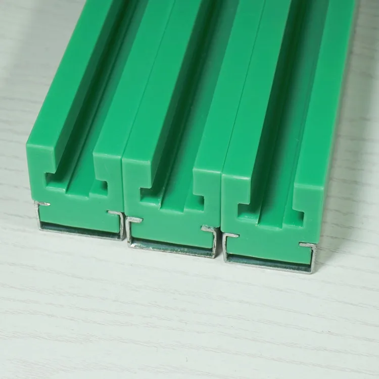 Plastic Guide Rails green conveyor roller CK shape UHMW linear chain profiles conveyor guide rails